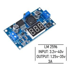 دارة تغذية صغيرة متغيرة 0  الى  12  LM 2596 S  مع شاشة