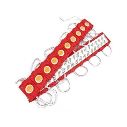 شريحة ليد مربعة اربع لدات + مدورة ليرة احمر - Image 2