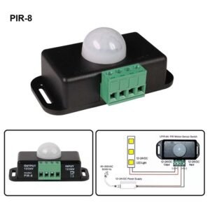 دارة حساس حركة 12 فولت PIR 8