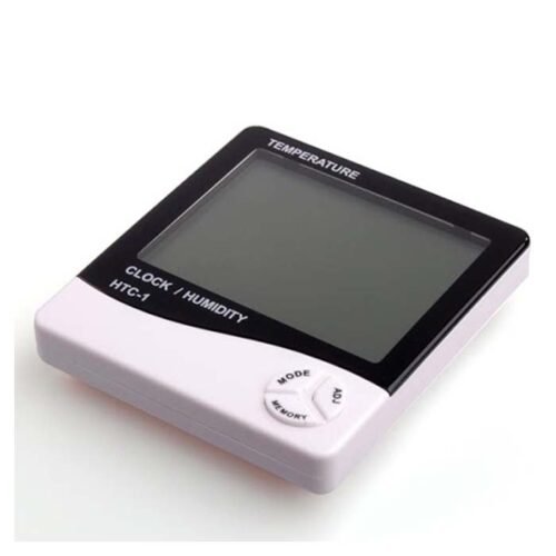 HTC -2  ساعة رقمية ديجيتال + رطوبة + حرارة حساس خارجي - Image 2