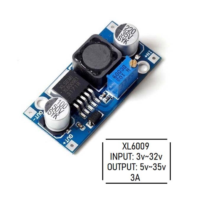 دارة متغيرة 12 - 36 فولت رافع جهد 3 امبير XL 6009