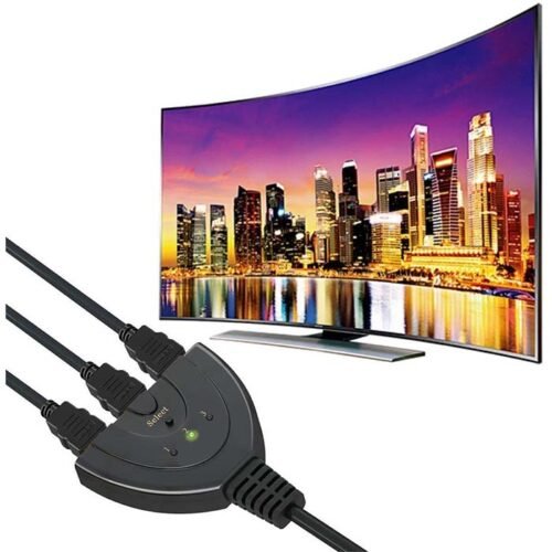 سمكة سويتشر  HDMI  ثلاثي مع كبل - Image 5