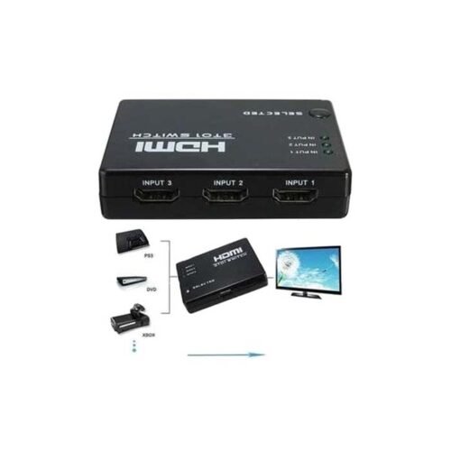 سمكة سويتشر  HDMI ثلاثي  مع تحكم  YS 189 - Image 2