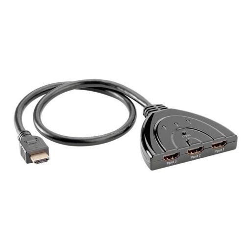 سمكة سويتشر  HDMI  ثلاثي مع كبل - Image 3