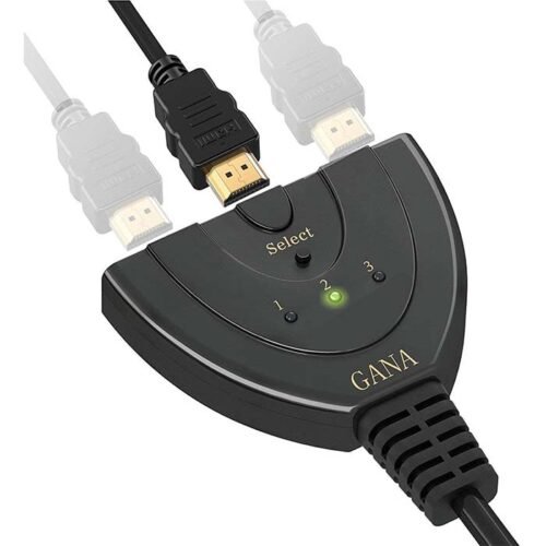 سمكة سويتشر  HDMI  ثلاثي مع كبل - Image 4