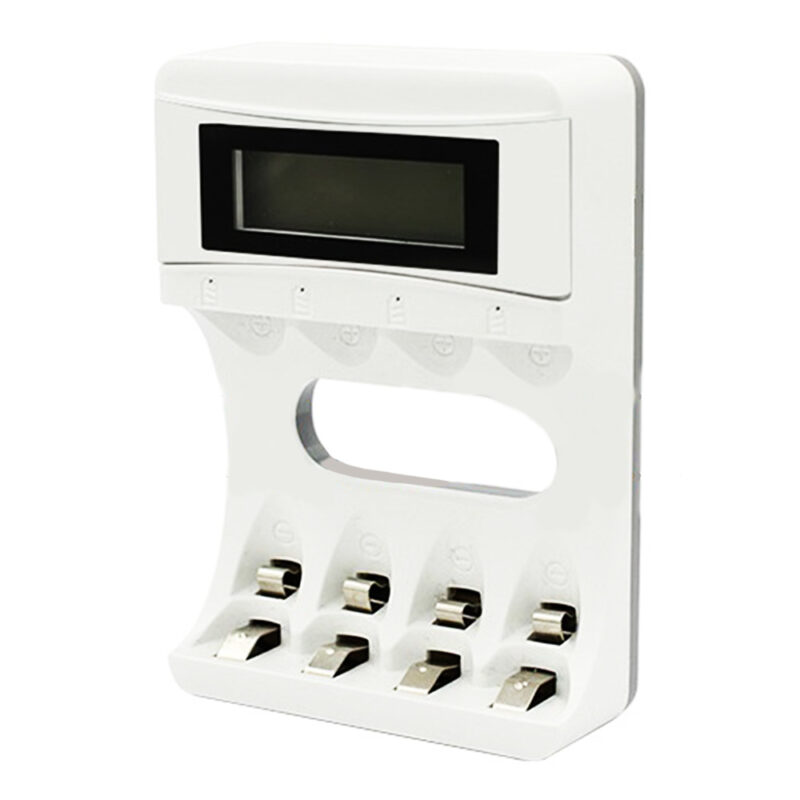 شاحن بطاريات اصبع  + تحكم بدون بطارات C 704 A 4 ابيض