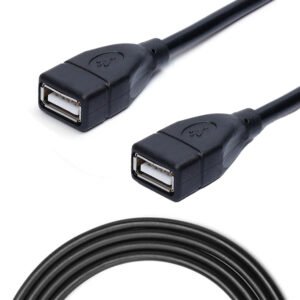 كبل انثى USB الى USB صغير فلاشة سيارة 30 سم