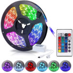 كبل ليد ملون 5 متر RGB مع تحكم