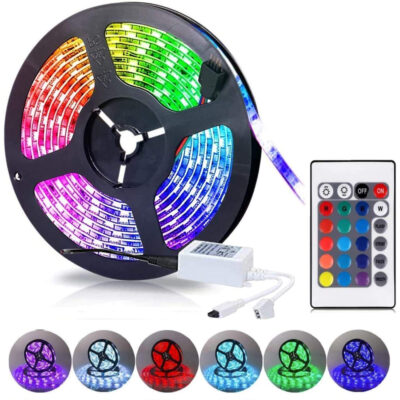 كبل ليد ملون 5 متر RGB مع تحكم