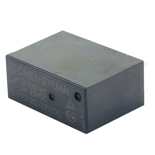 ريليه 12 فولت تماسين 8 ارجل سوداء CYF2-2C-12VDC Relay 12 - Image 2