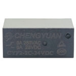 ريليه 24 فولت تماسين 8 ارجل سوداء CYF2-2C-24VDC –RELAY 24