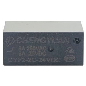 ريليه 24 فولت تماسين 8 ارجل سوداء CYF2-2C-24VDC –RELAY 24