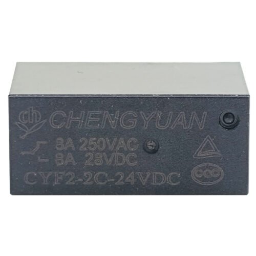 ريليه 24 فولت تماسين 8 ارجل سوداء CYF2-2C-24VDC –RELAY 24