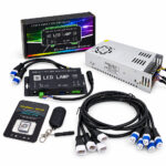 Power supply circuit + lighting control circuit دارة تغذية +دراة تحكم اضاءة بلاطات مسرح
