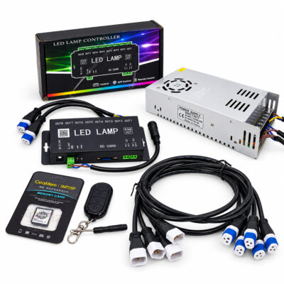 Power supply circuit + lighting control circuit  دارة  تغذية +دراة تحكم اضاءة بلاطات مسرح
