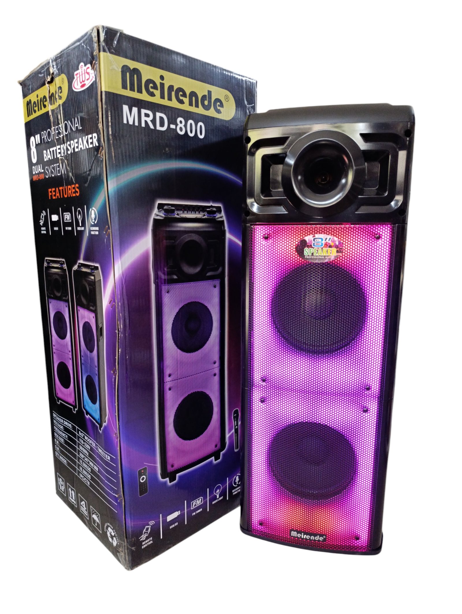 بفل بلوتوث ميرندي 2*8 انش MEIRENDE MRD - 800 - Image 10