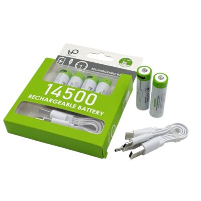 بطارية شحن  USB  14500  3.7 V   USB