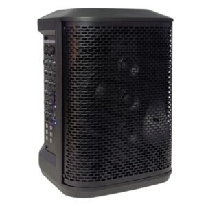 اذاعة محمولة احترافية 8 انش مع 2 مكرفون لاسلكي 120 وات HJ 803