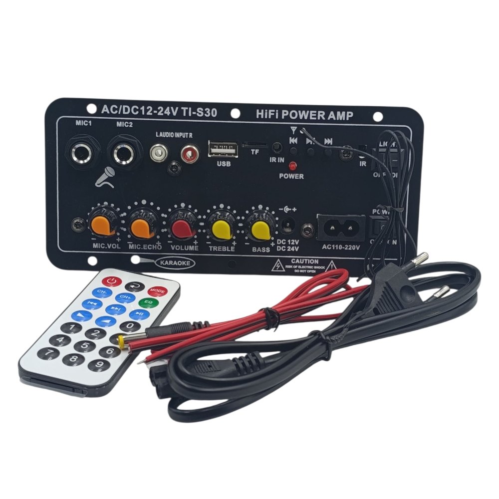 دارة قارئ فلاشة + بلوتث مطاولة 220 فولت مع تكبير صوت بازوكا - Image 3