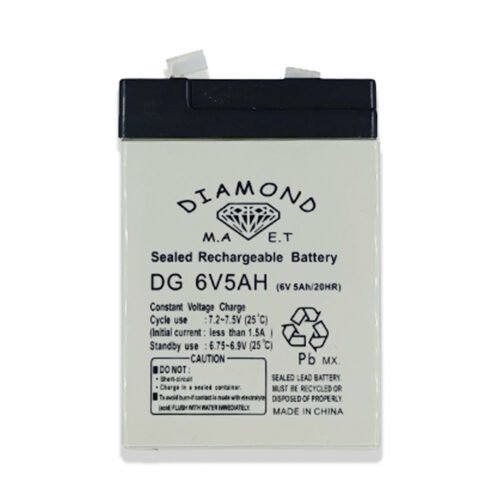 بطارية 6 فولت 5 امبير  760 غرام  رمادي  DIAMOND - الموديل: 6 V  6 AMP - Image 2