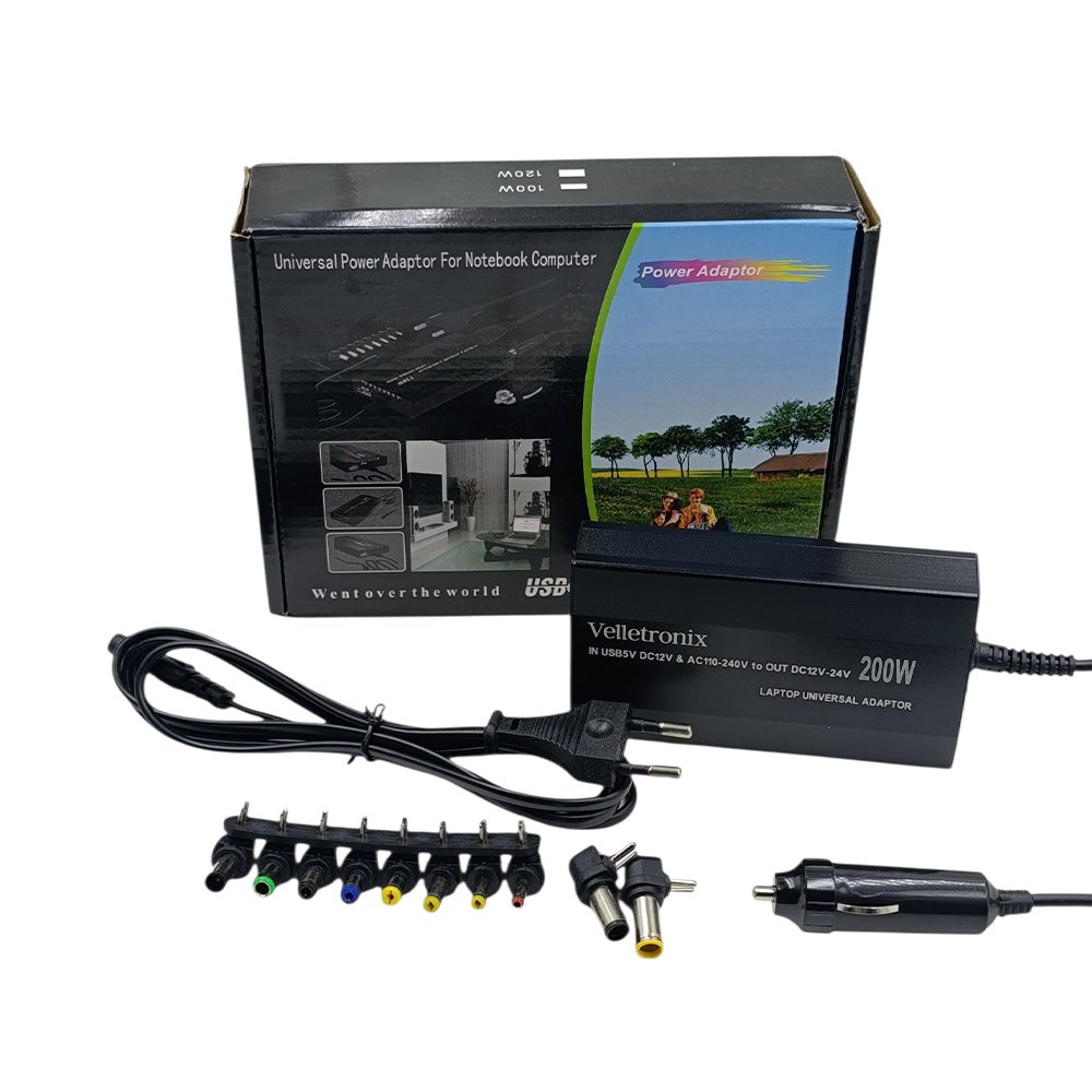 ادبتر لاب توب شامل 12 + 220   W 200  Velletronix