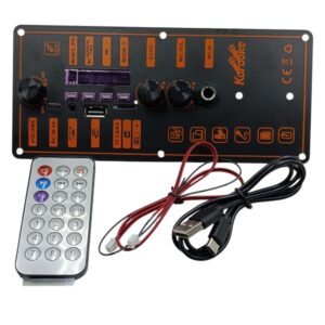 دارة قارئ فلاشة +  بلوتث 3.7 فولت  مطاولة مع تكبير صوت بازوكا