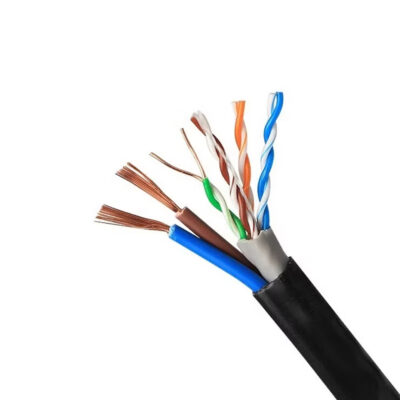 ربطة كبل شبكة 300 يارد مع كبل تغذية Lan Cable Out Door CAT6 SFTP Cat6 0.56mm  With Power Cable 2*0.75mm 2CCA power - Alternate View