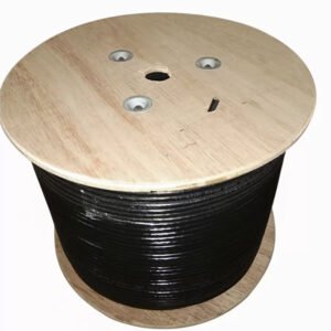 ربطة كبل شبكة 300 يارد مع كبل تغذية Lan Cable Out Door CAT6 SFTP Cat6 0.56mm  With Power Cable 2*0.75mm 2CCA power