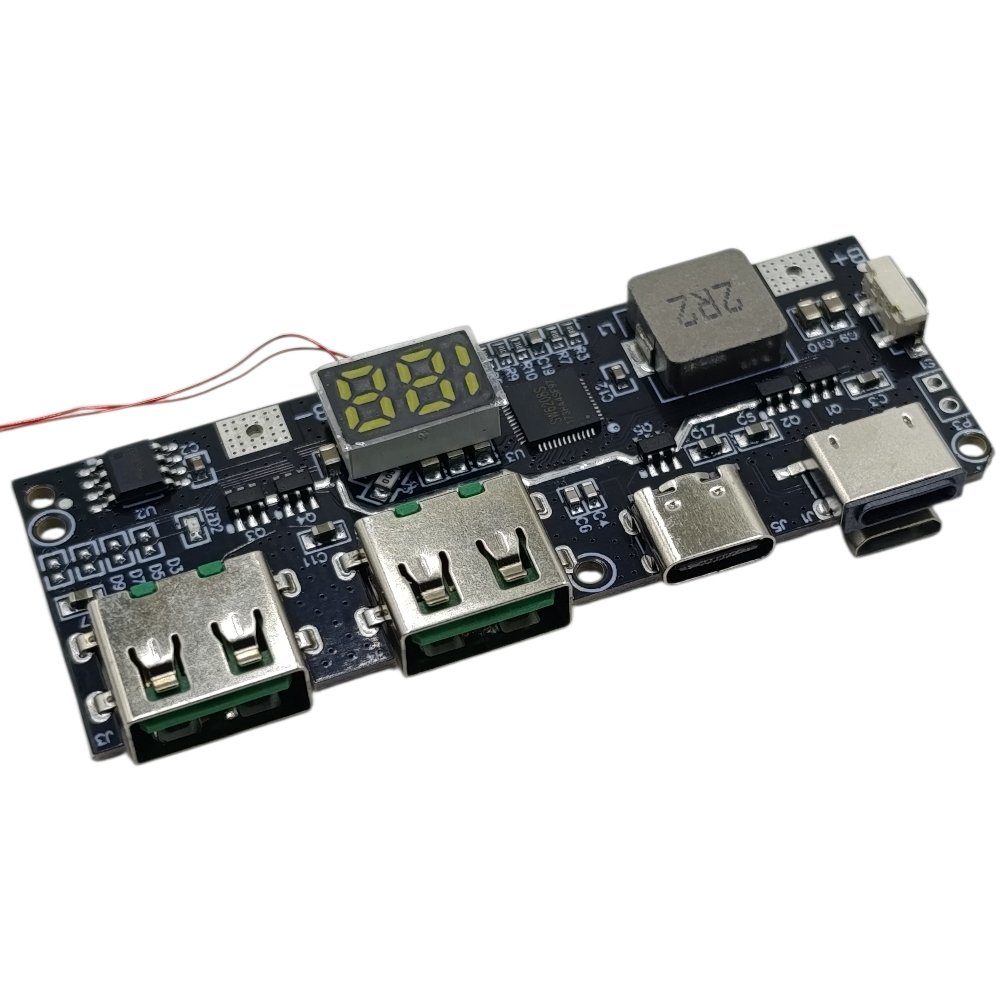 دارة بور بنك 3 أمبير مع شاشة شحن سريع شاملة