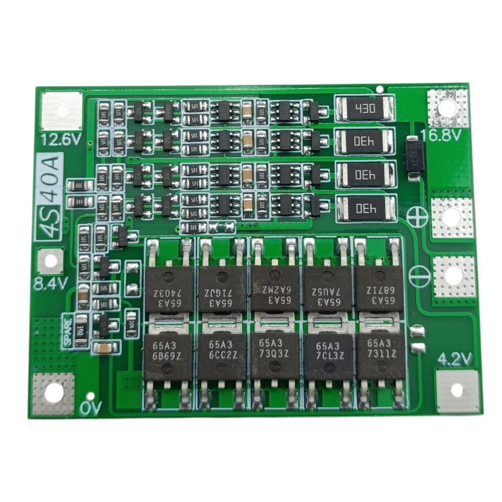 دارة بطاريات ليثيوم مع موازنة BMS 4 S - 40 A - الصورة 2