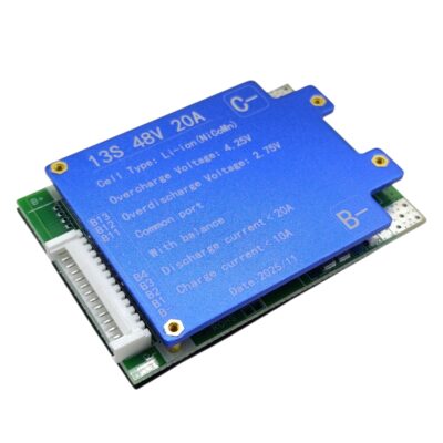 دارة بطاريات ليثيوم مع موازنة  BMS  13 S - 48 V  20  A