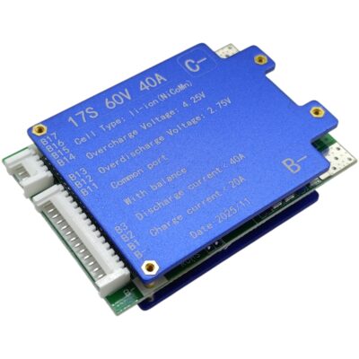 دارة بطاريات ليثيوم مع موازنة  BMS  17 S - 60 V  40  A