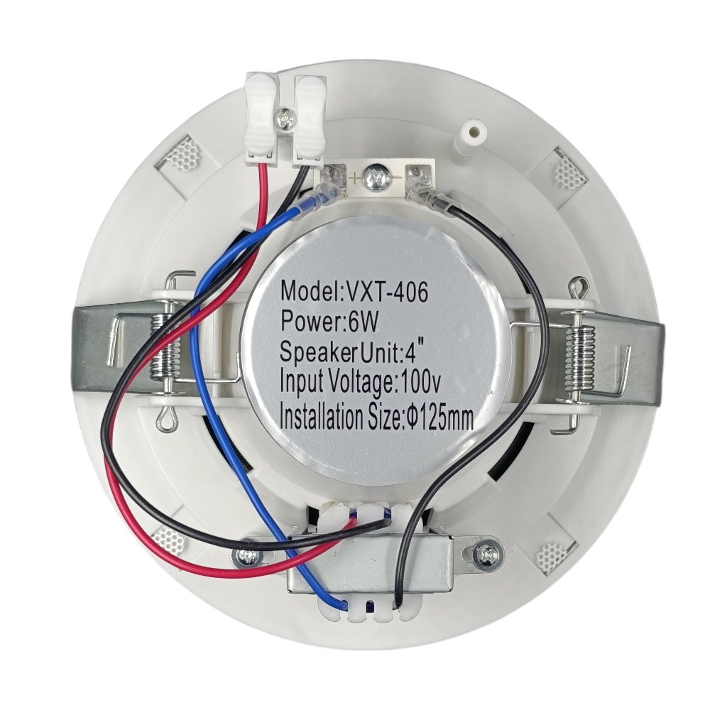 سبيكر ديكور سقفي 4 انش 15.5 سم فتحة 12.5 سم 6 وات 100 فولت VXT- 406 Velletronix - Image 2