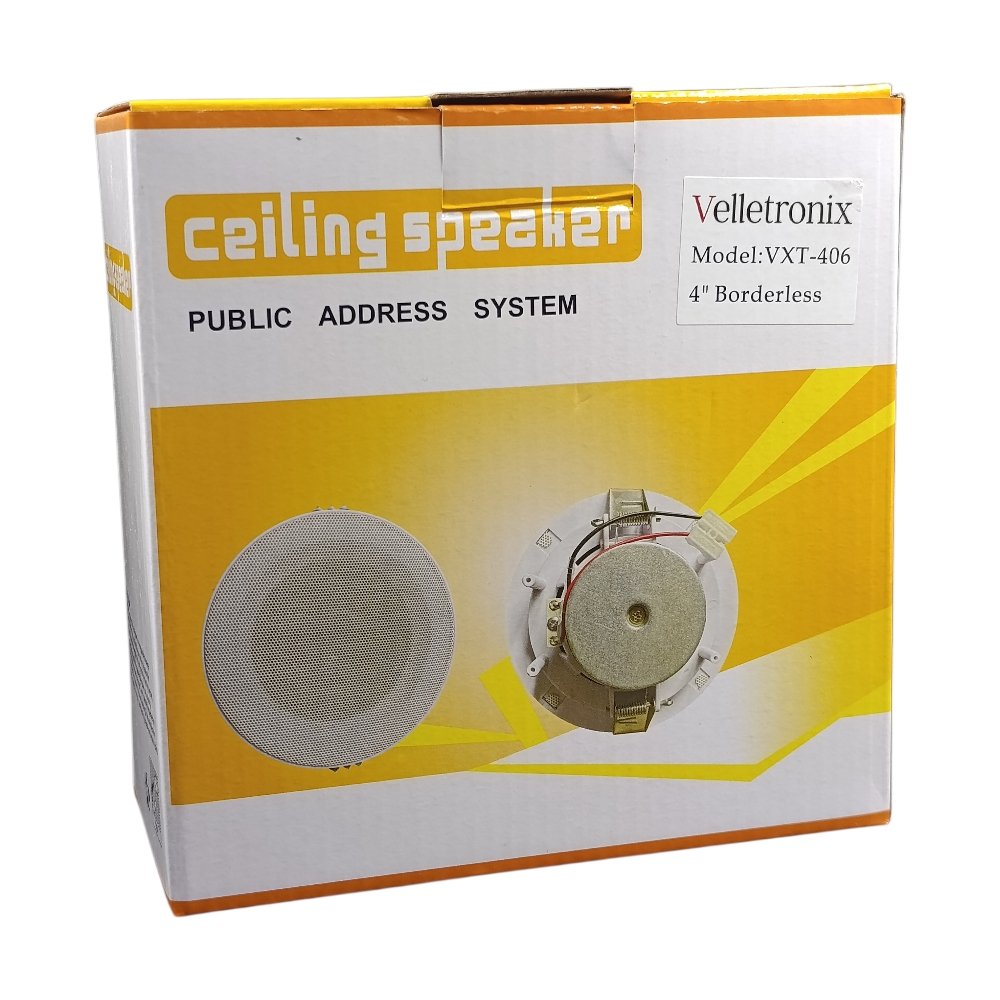 سبيكر ديكور سقفي 4 انش 15.5 سم فتحة 12.5 سم 6 وات 100 فولت VXT- 406 Velletronix - Image 3