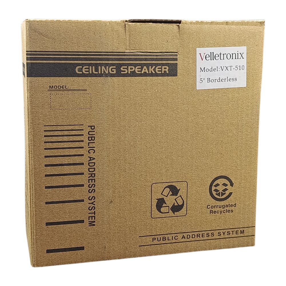 سبيكر ديكور سقفي 5 انش 17.2 سم فتحة 14.2 سم 10 وات 100 فولت VXT 510 Velletronix - Image 3