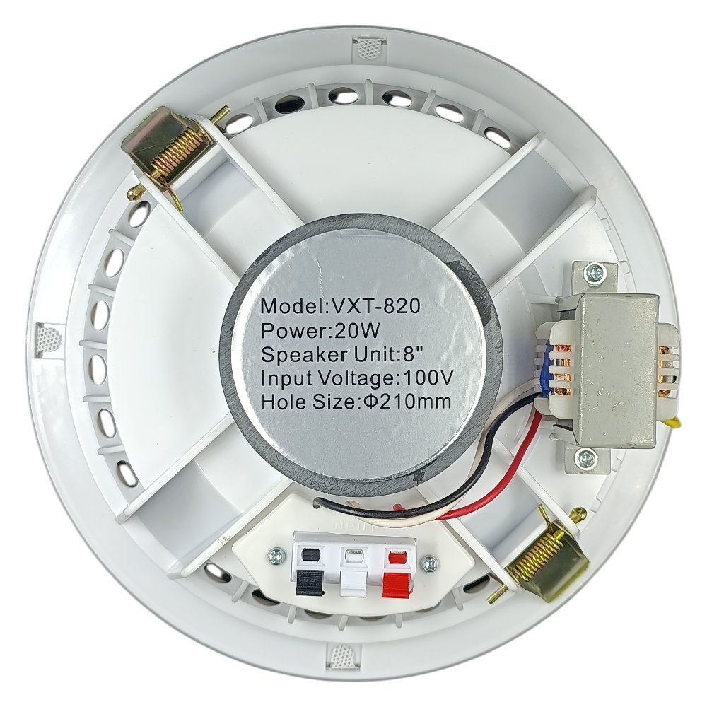 سبيكر ديكور سقفي 8 انش 22.6 سم فتحة 21 سم 20 وات 100 فولت VXT 820 Velletronix - Image 2