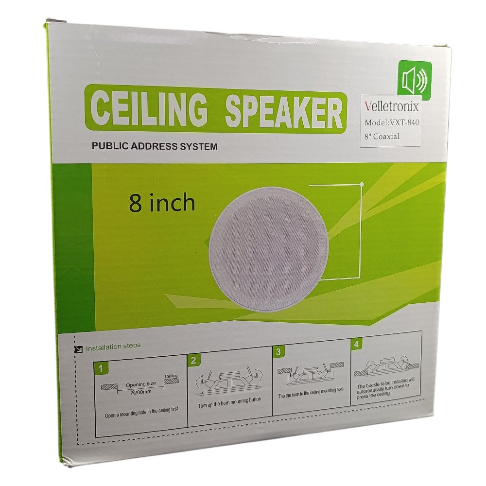 سبيكر ديكور سقفي 8 انش 22.6 سم فتحة 21 سم 40 وات 100 فولت VXT 840 Velletronix - Image 3