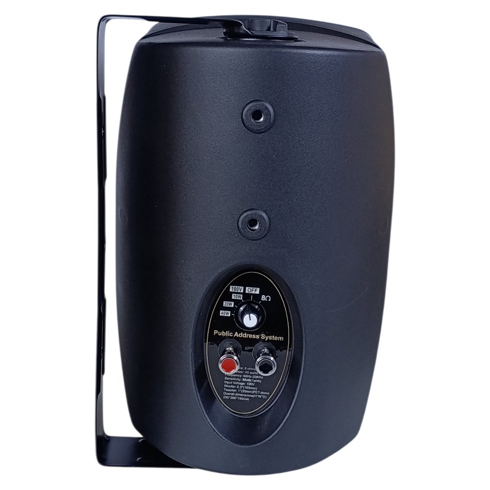 سبيكر ديكور جداري اسود 6.5 انش 28.3 سم 40 وات 100 فولت VXT 29640 B Velletronix - Image 2