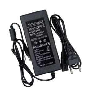 ادبتر الكتروني 24 فولت 2 امبير جاك مفرد 2.5/5.5 Velletronix