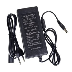 ادبتر الكتروني 24 فولت 3 امبير جاك مفرد 2.5/5.5 Velletronix