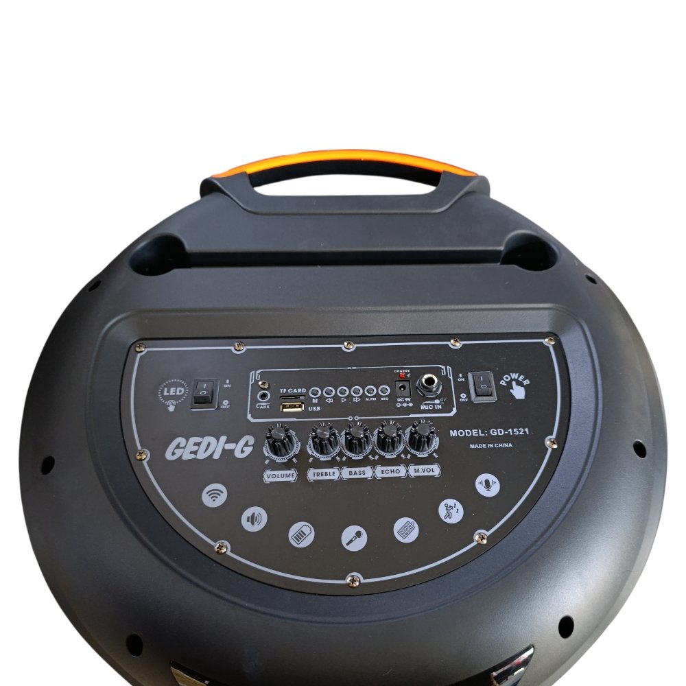 بفل بلوتوث GEDI-G جيدي 2*15 انش GD-1521 - Image 5