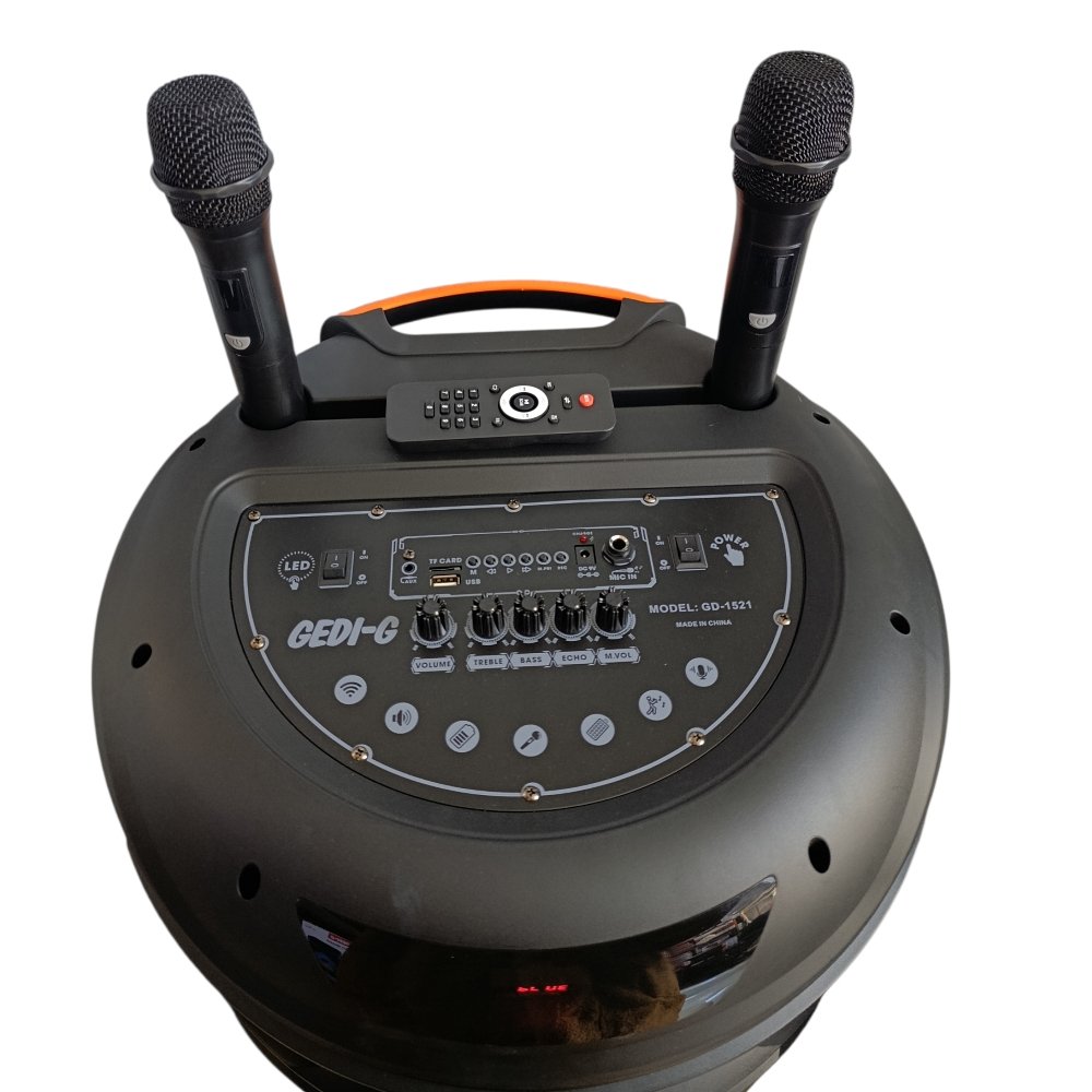 بفل بلوتوث GEDI-G جيدي 2*15 انش GD-1521 - Image 8