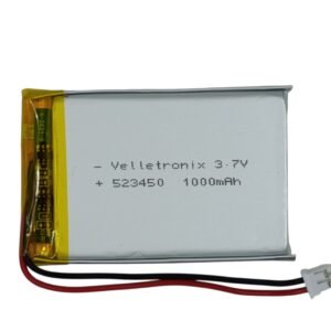 بطارية ليثيوم فضية   Velletronix  3.7 V 1000 Mah  52 34 50