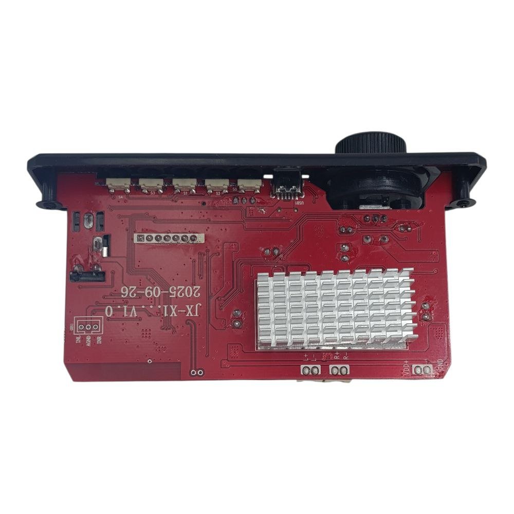 دارة قارئ فلاشة+كرت ذاكرة +بلوتوث مطاولة 12 فولت مع تكبير صوت 2*80 وات مع شاشة - الصورة 4