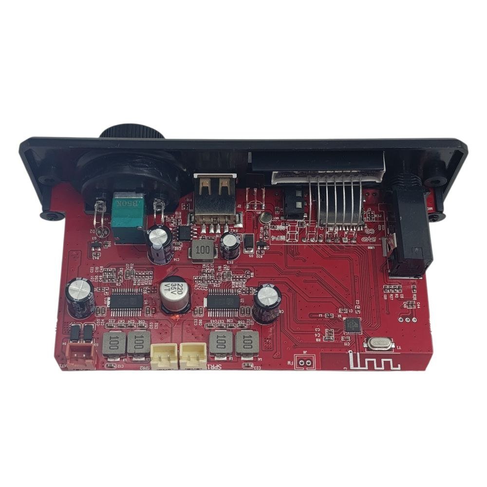 دارة قارئ فلاشة+كرت ذاكرة +بلوتوث مطاولة 12 فولت مع تكبير صوت 2*80 وات مع شاشة - الصورة 3