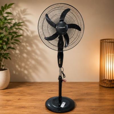 مروحة عامود مع ضوء + تحكم  18 انش  28 وات Velletronix  VXT-S002RC